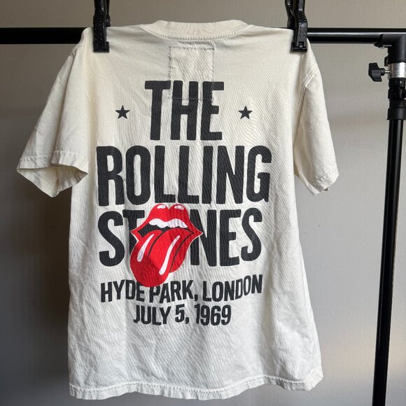 People of Leisure Tops - People of Leisure X Rolling Stones London 1969 Graphic Tee Color Sepia Size S